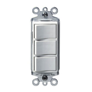 INTERRUPTOR TRIPLE DECORA 15A 250V BLANCO